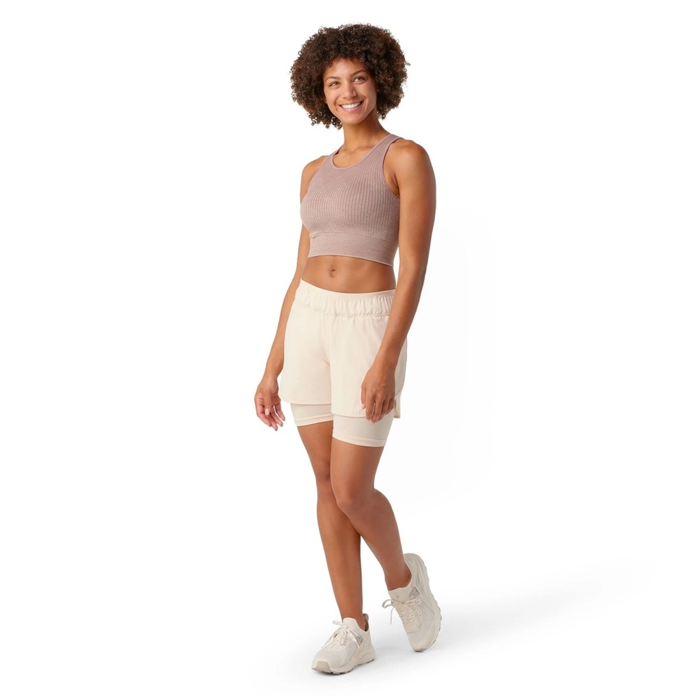 Smartwool | intraknit crop bra in sandstone size xl